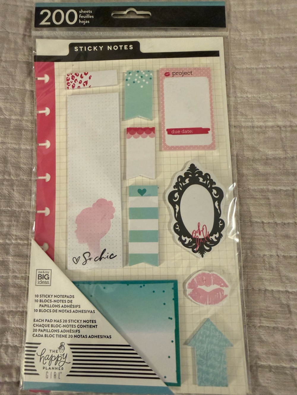 The Happy Planner Glam Girl Sticky Note Set